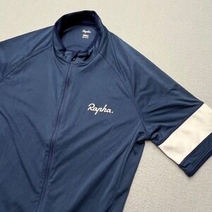 Rapha Core Jersey Womens Small Navy Blue Short Sleeve Cycling Bike Top COR04XX